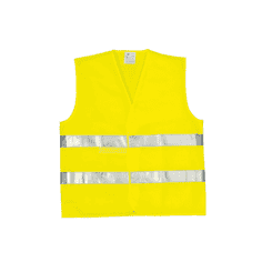 GILET HAUTE VISIBILITE - JAUNE - TAILLE UNIQUE