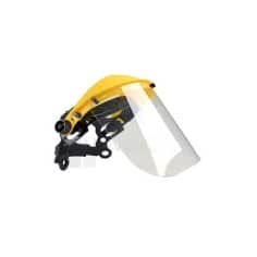 VISIERE POLYCARBONATE DEBROUSSAILLAGE - JAUNE