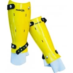 PAIRE DE PROTEGE-TIBIAS - RIGIDES - JAUNE