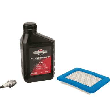 KIT ENTRETIEN SERIE 625E 650E 675E FILTRE A AIR / BOUGIE / BIDON HUILE / PIECE D'ORIGINE (EX 992233 / 992202)