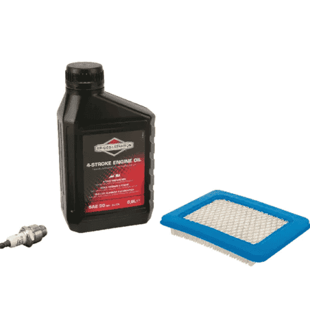 KIT ENTRETIEN SERIE 625E 650E 675E FILTRE A AIR / BOUGIE / BIDON HUILE / PIECE D'ORIGINE (EX 992233 / 992202)