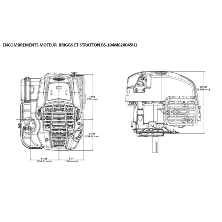 MOTEUR 5CV-163CC DIAM 22.2X62MM DM RV EC FM / PIECE D'ORIGINE MOTEUR 5CV-163CC DIAM 22.2X62MM DM RV EC FM / PIECE D'ORIGINE