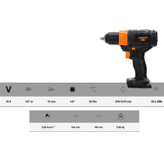 PACK PERCEUSE MANDRIN AUTOMATIQUE 13MM,18V-1/2" - BAHCO 2