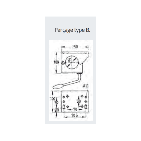 PINCE DE SUPPORT DIAMETRE 60 mm POUR REMORQUE