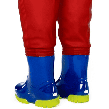 WADERS/SALOPETTE IMPERMEABLE ROUGE POUR ENFANTS WADERS/SALOPETTE IMPERMEABLE ROUGE POUR ENFANTS