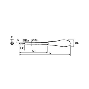 TOURNEVIS ELECTRICIEN 2.5X75 - MOB - 9100120001