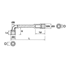 CLE A PIPE 20 MM 6X6 - MOB - 9015200001 2