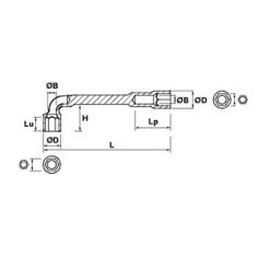 CLE A PIPE 26 MM 6X6 - MOB - 9015260001 2