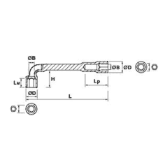 CLE A PIPE 30 MM 6X6 - MOB - 9015300001 2