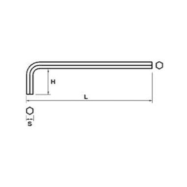 CLE MALE PHOSPH. DROITE 4 MM. PROTANIUM - MOB - 9052040001