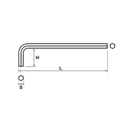 CLE MALE PHOSPH. DROITE 4 MM. PROTANIUM - MOB - 9052040001