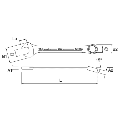 CLE MIXTE 10 - MOB - 9000100001