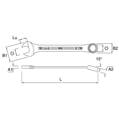 CLE MIXTE 12 - MOB - 9000120001