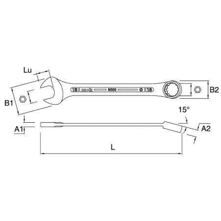 CLE MIXTE 12 - MOB - 9000120001