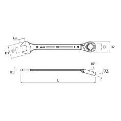 CLE MIXTE 15 - MOB - 9000150001 2