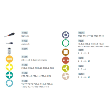 COFFRET D'EMBOUTS DE VISSAGE BOX 115 PIÈCES - MOB - 9416107001