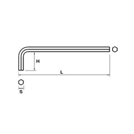 ETUI 9 CLES MALES HEX COURT. CRV SUR CARTE - MOB - 9062011101