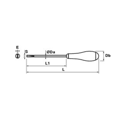 TOURNEVIS MECANICIEN 6,51,2 150 - MOB - 9101040001
