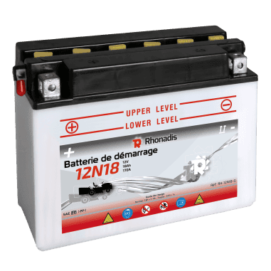 BATTERIE SECHE 12V 18Ah +G - L:205 I:90 H:162 - A REMPLIR RH-EL222