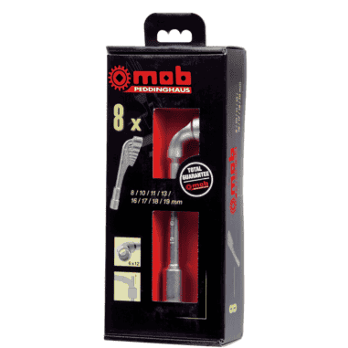 JEU 8 CLES A PIPE DEBOUCH. 6X12 EN COFFRET - MOB - 9016000101