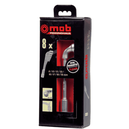 JEU 8 CLES A PIPE DEBOUCH. 6X12 EN COFFRET - MOB - 9016000101