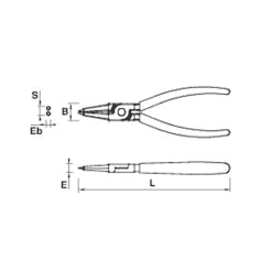 PINCE CIRCLIPS INT DRT 19-60 BEC 1,8 - MOB - 9320190001 2