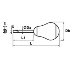 TOURNEVIS BOULE MECANICIEN 5,5381 - MOB - 9121010001 2