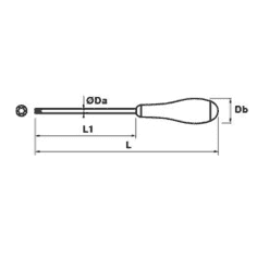 TOURNEVIS TYPE TORX T8 75 - MOB - 9104030001 2