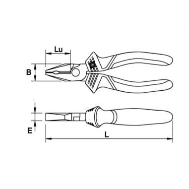 PINCE UNIVERSELLE 180 MM BIMAT - MOB - 9304180401