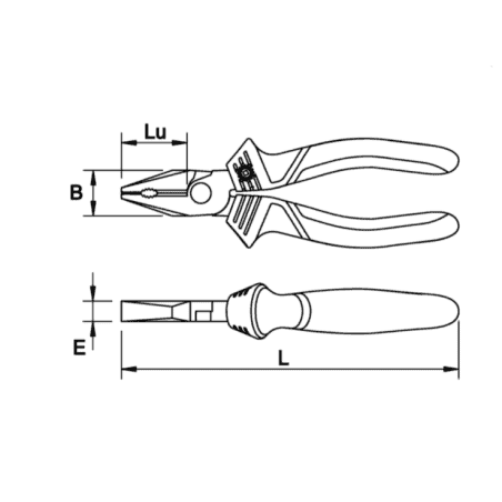 PINCE UNIVERSELLE 180 MM BIMAT - MOB - 9304180401