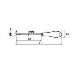 TOURNEVIS ELECTRICIEN VDE 3,5X75X0,6 - MOB - 9100530001 2