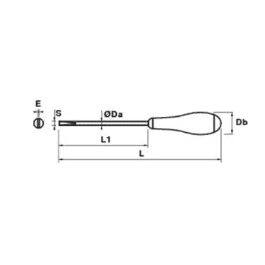 TOURNEVIS ELECTRICIEN VDE 3,5X75X0,6 - MOB - 9100530001