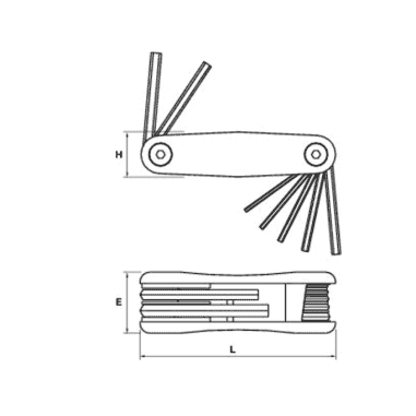JEU 8 CLES TORX SUR MONTURE. PROTANIUM - MOB - 9053010201