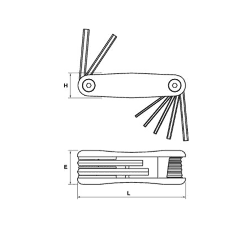 JEU 8 CLES TORX SUR MONTURE. PROTANIUM - MOB - 9053010201