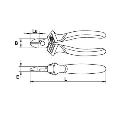 PINCE COUPANTE 180 BI-MAT ISOLE 1000V - MOB - 9305680401