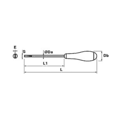 TOURNEVIS ELECTRICIEN VDE 5,5X125X1 - MOB - 9100580001 2