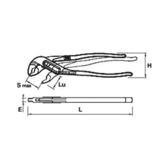 PINCE MULTI-PRISE SUPERPOSEE 240MM - MOB - 6480240001 2