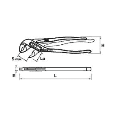 PINCE MULTI-PRISE SUPERPOSEE 240MM - MOB - 6480240001