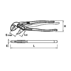 PINCE MULTI-PRISE ENTREPASSEE 240MM - MOB - 6481240001 2
