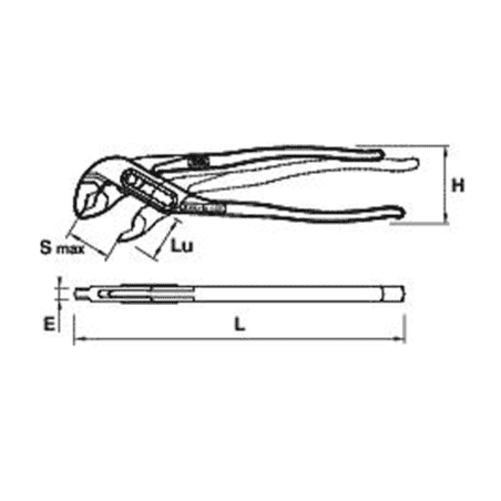 PINCE MULTI-PRISE ENTREPASSEE 240MM - MOB - 6481240001