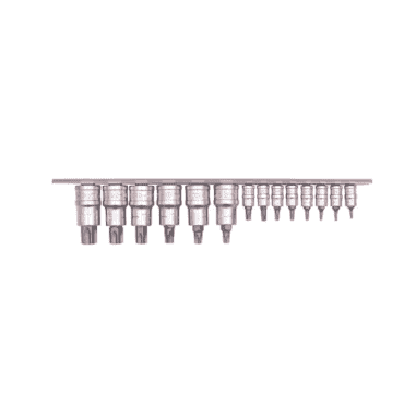 JEU DE DOUILLES TOURNEVIS TORX SUR RACK 1/4''-1/2'' 13 PIÈCES - MOB - 9483013001