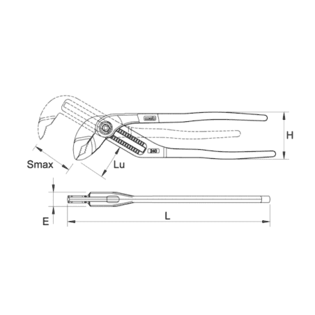 PINCE MULTIPRISE FORTISSIMO 240MM - MOB - 6484240401
