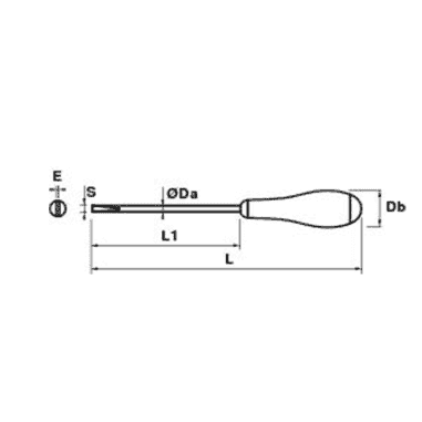 TOURNEVIS MECANICIEN 5,51,0 125 - MOB - 9101020001