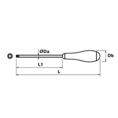 TOURNEVIS TYPE TORX T30 125 - MOB - 9104100001