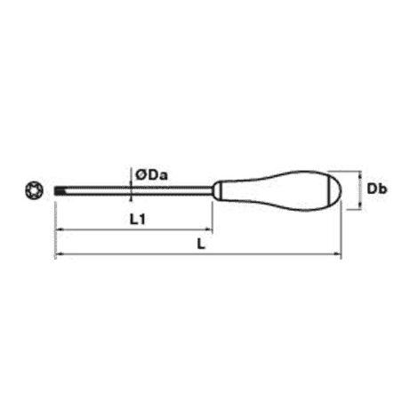 TOURNEVIS TYPE TORX T30 125 - MOB - 9104100001