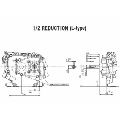 MOTEUR 118CC DIAM 18MM L:50MM REDUCTE 1/2 DM RV EC SH HONDA ENGINES 2