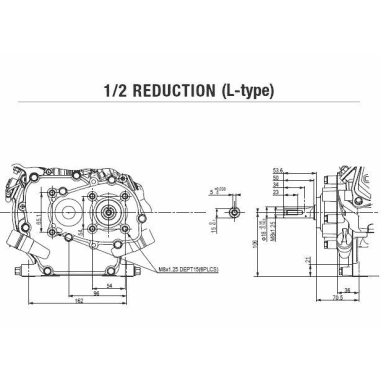 MOTEUR 118CC DIAM 18MM L:50MM REDUCTE 1/2 DM RV EC SH HONDA ENGINES