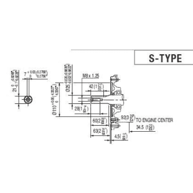 MOTEUR 270CC DIAM 25.4MM L:72MM DM RV EC SH HONDA ENGINES