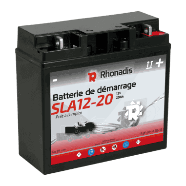 BATTERIE 12V - 20Ah +D - PRETE A L'EMPLOI SLA L:182 I:77 H:168 (ex T18-12)