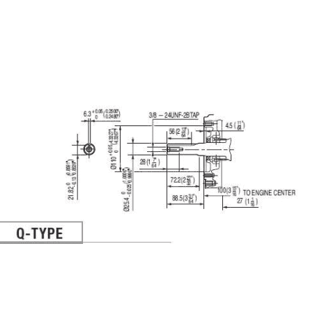 MOTEUR 389CC DIAM 25.4MM L:72MM DM RV EC SANS SECURITE D'HUILE HONDA ENGINES